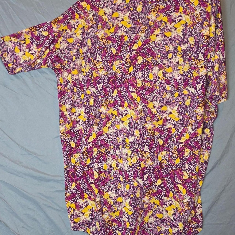 Lularoe multicoloured purple and yellow top Size XL - Picture 2 of 3
